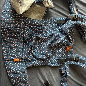 Tula Kids Carrier - Blue with Pink and White Dots
